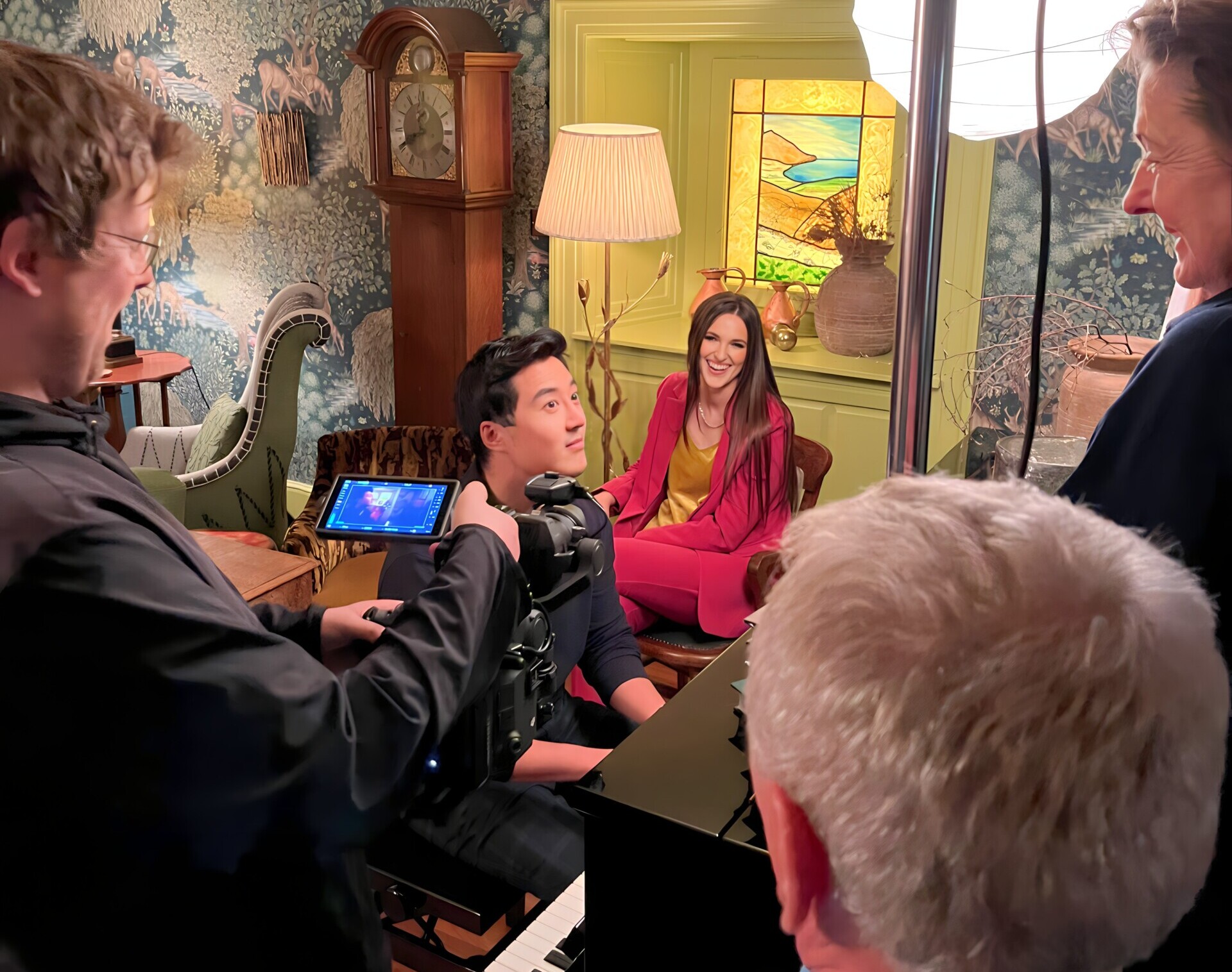 Bespoke gallery video tours production crew behind the scenes