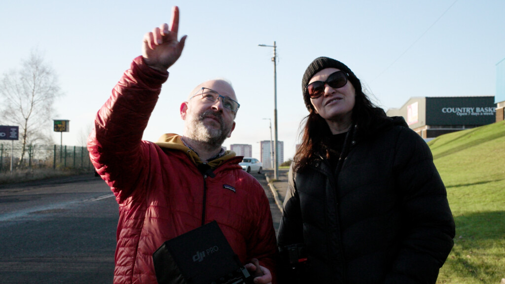 Magnus Wake and Simone Bett, producers and directors of BrightWolf Films, looking for Scotland's best filming locations.
