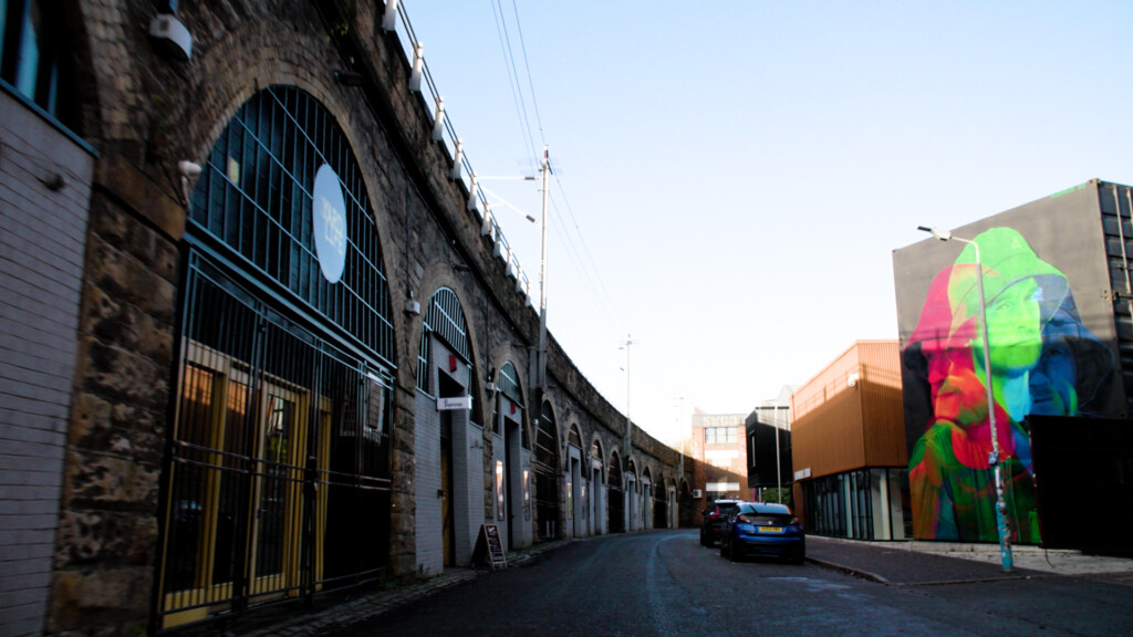 Scottish filming location, the Yorkhill Arches, under the railway in Glasgow