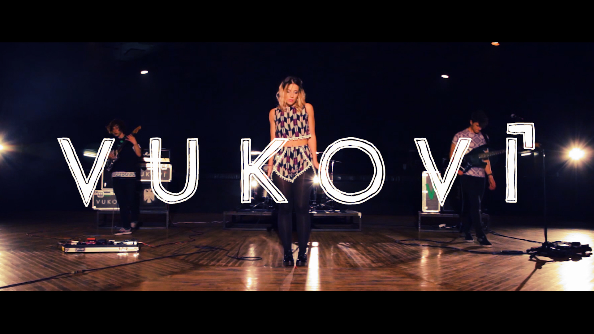 Vukovi playing on a stage